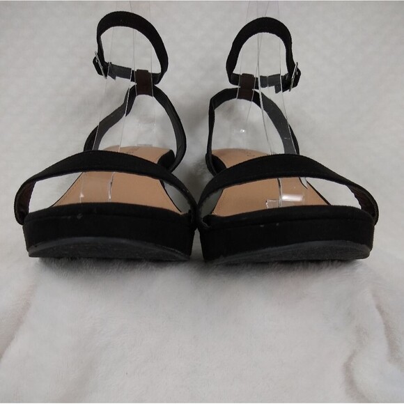 Torrid Black Faux Suede Platform Stiletto Heels Extra Wide 9WW - Picture 4 of 8